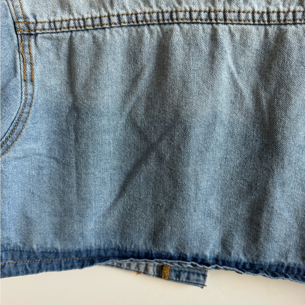 Cropped Jean jacket short sleeve - Picture 9 of 13